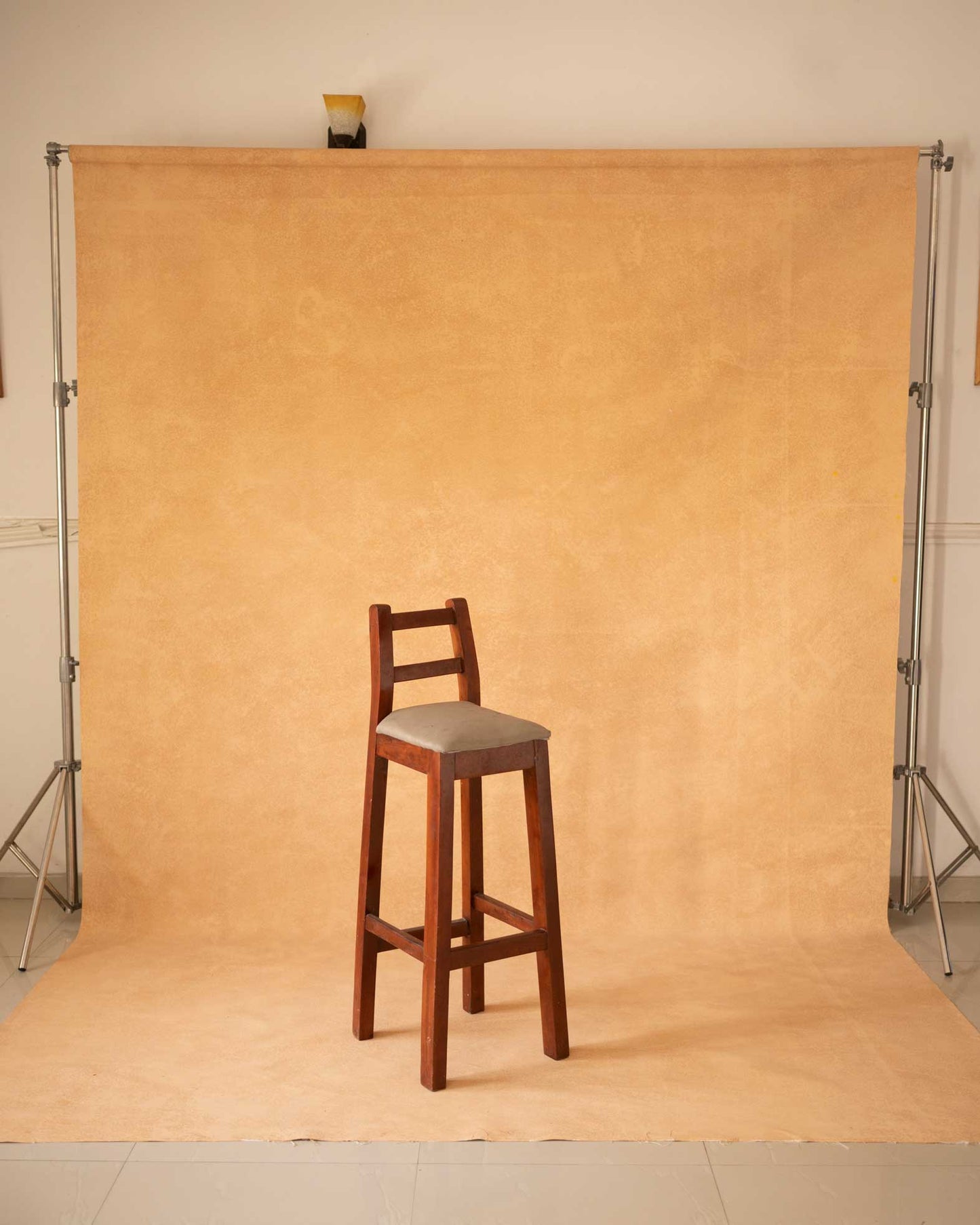 Backdrop: CLEMMS deep yellow 8ft by 12ft hand painted backdrop