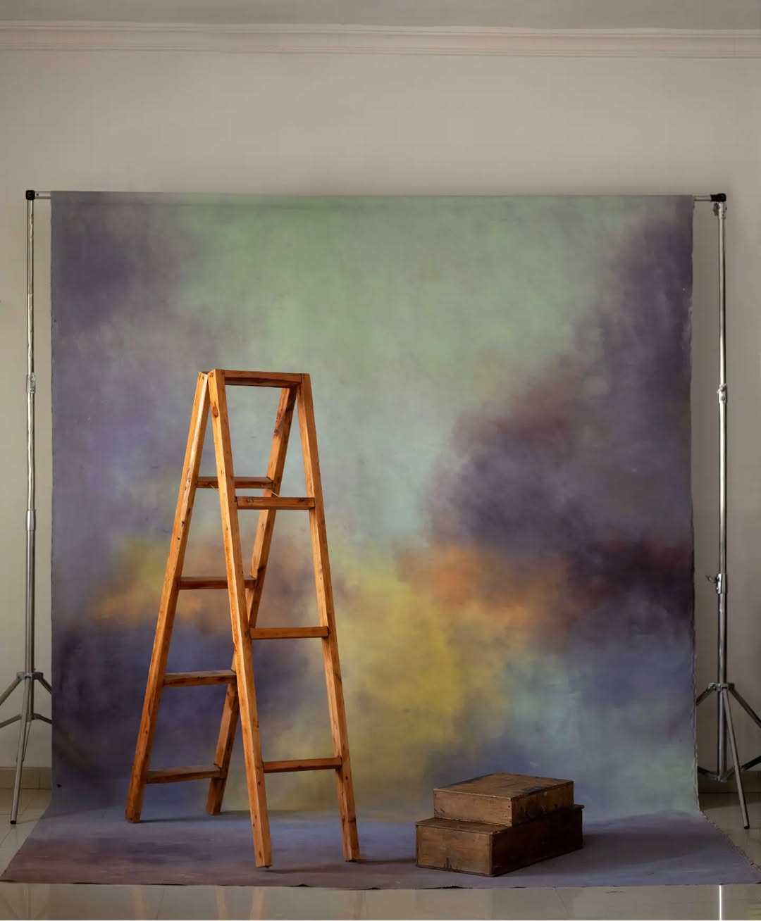 Backdrop: hand painted canvas backdrop