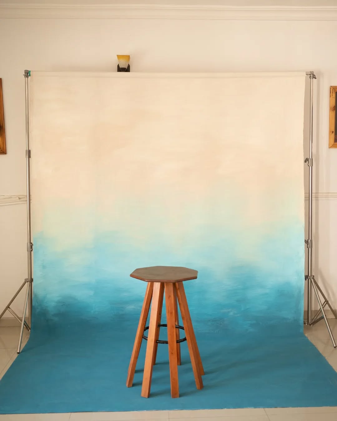 Backdrops; Hand painted 8ft by 12 canvas backdrop
