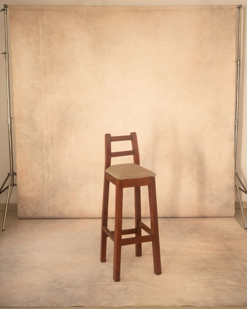 Backdrop: CLEMMS beige 8ft by 15ft hand painted backdrop