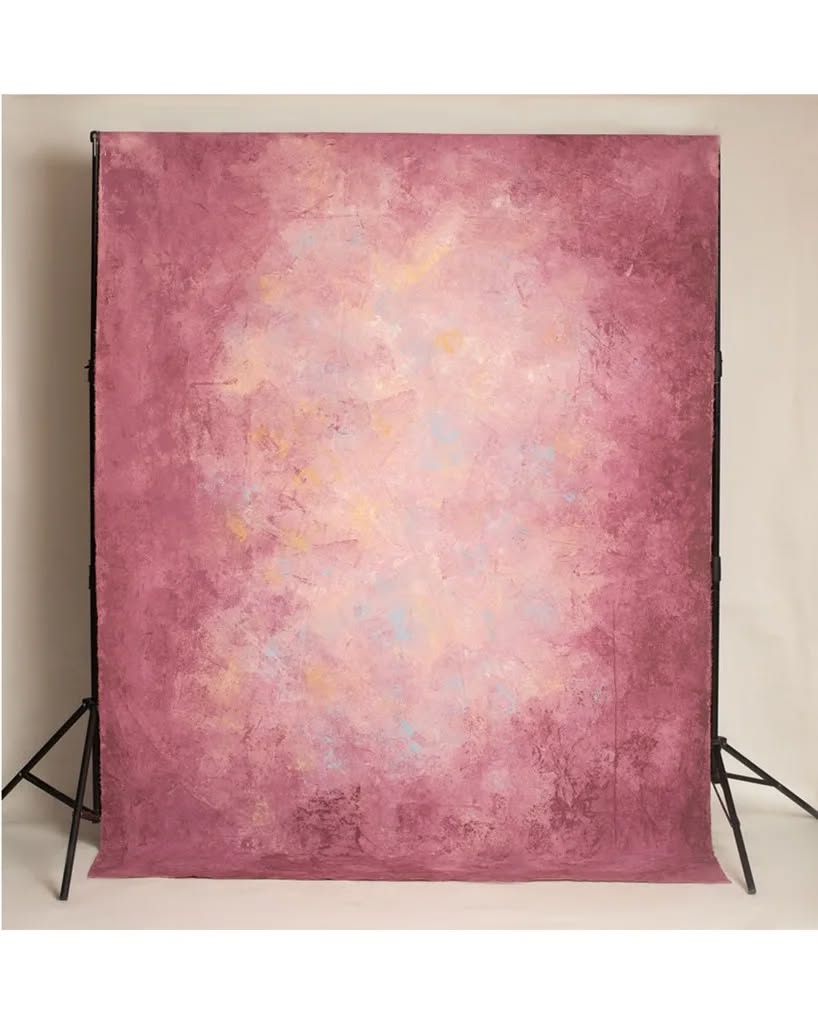 Backdrops: mini hand panted canvas backdrops in different colors
