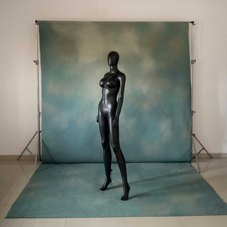CLEMMS 8ft by 15 hand painted color: blue