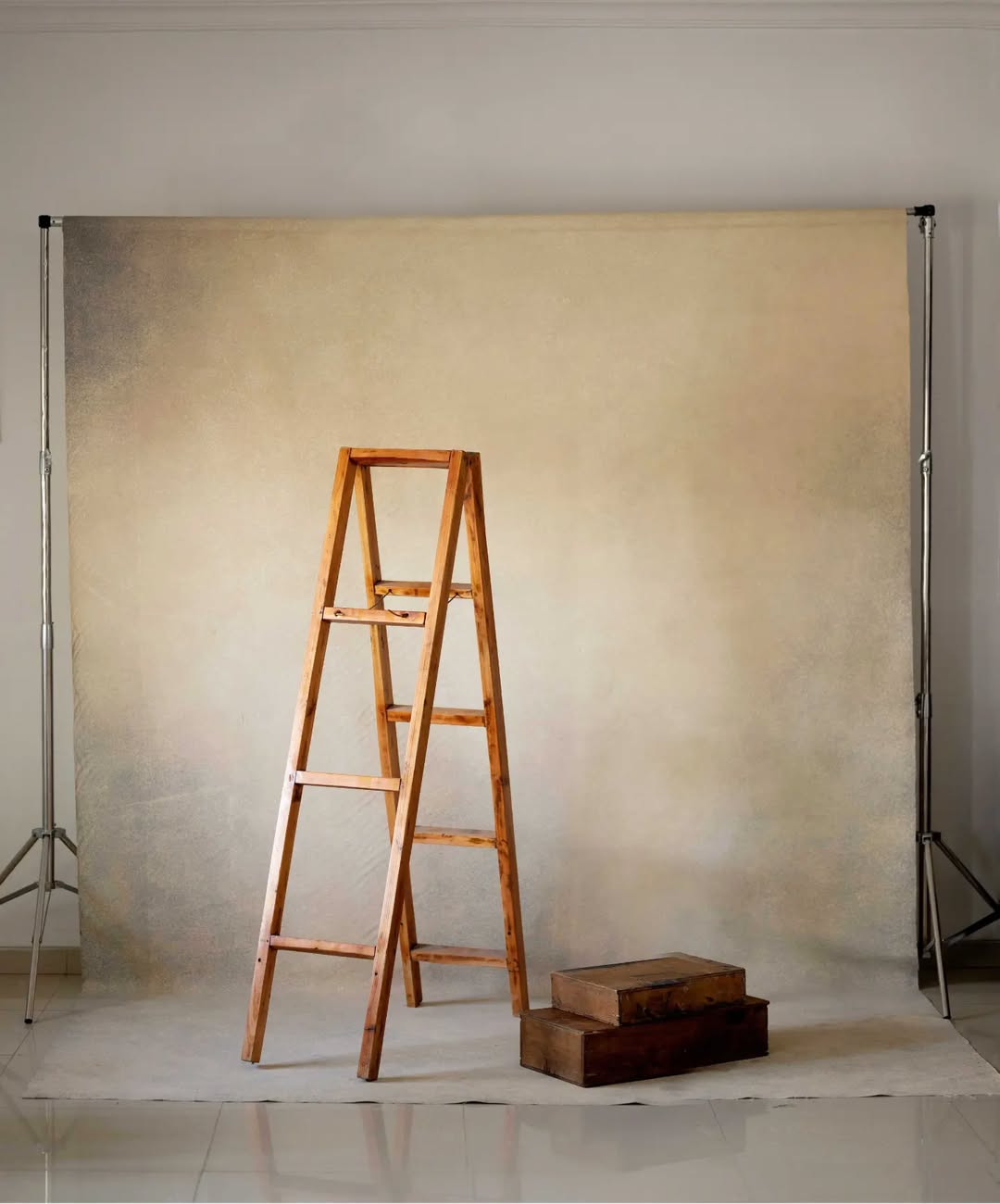 Backdrop: balance for 8ft by 15ft hand painted backdrop