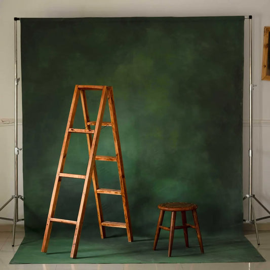 Green Backdrop; Hand painted canvas Backdrop