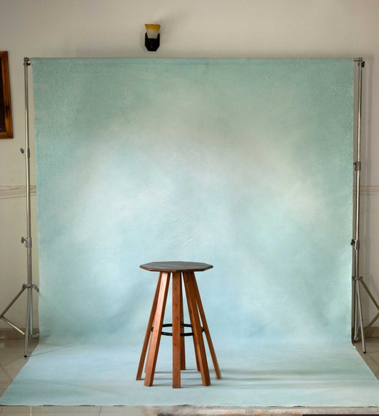 Backdrops; sky Blue Hand painted canvas backdrops