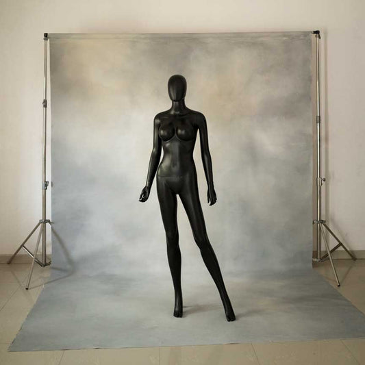 Backdrop: CLEMMS cloudy grey 8ft by 12ft hand painted backdrop