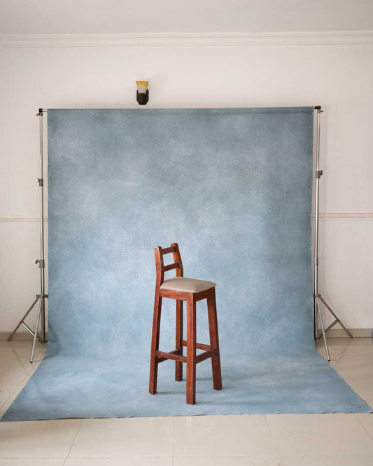 Backdrop: CLEMMS ocean blue 8ft by 12ft hand painted backdrop