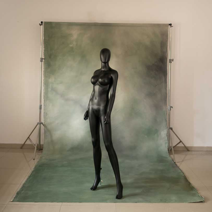 CLEMMS 8ft by 12ft hand painted backdrop Color: sky green