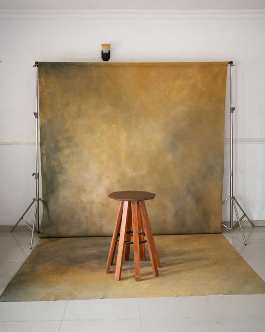 CLEMMS Light fire Hand painted backdrop Color  (brown)