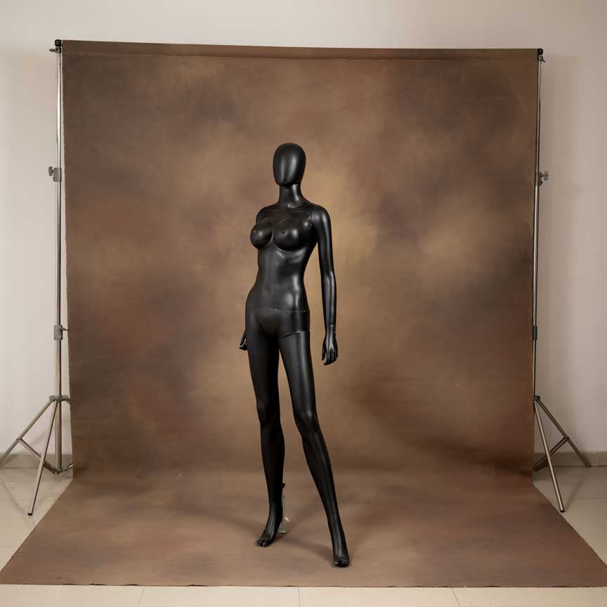 CLEMMS Mud hand painted backdrop Color (dark brown)